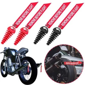 2x Universal Motorcycle Dirt Bike Wash Plug Silencer Muffler Pipe✲ Exhaust B0E6 - Picture 1 of 11