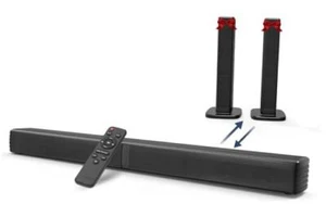 Sound Bar, Bass Speakers for Smart TV with Dual Subwoofer 3D Surround Sound - Picture 1 of 7