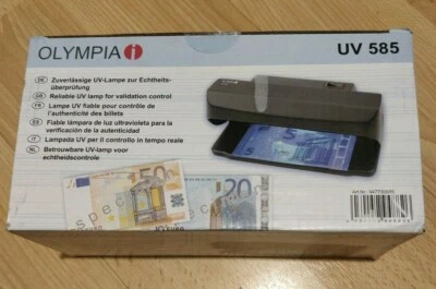 OLYMPIA UV 585 rilevatore di denaro tester per contanti lampada UV - Immagine 1 di 3