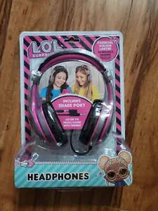 LOL Sorpresa OMG Remix Niños Auriculares Diadema Ajustable, Sonido Estéreo Rosa - Imagen 1 de 2