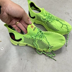 Mens Marc Ecko UNLTD Lime Green Running Knit Light Sneakers Shoes Size 11 - BUB - Picture 1 of 7