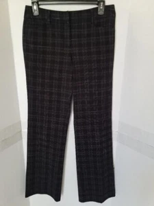 New York & Company Women's Black Plaid Bootcut Dress Pants - Size 2 - Picture 1 of 3