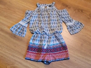 Navaho Print Jumper One Piece Outfit Girls Size L 10/12 - Picture 1 of 4