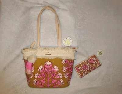 NWT Spartina 449 Freeport Tote & Bifold Wallet in Pepper Hall Woodblock Floral - Image 1 of 4