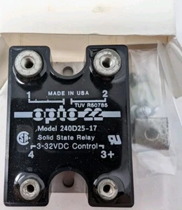 OPTO-22 240D25-17 240VAC, 25 AMP, DC-Steuerung Solid-State-Relais (SSR) Ersatz - Bild 1 von 3