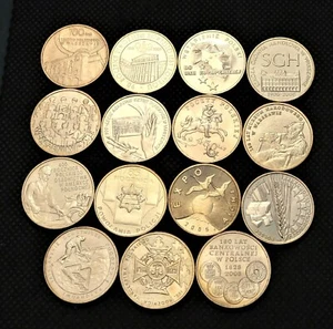LOT OF FIFTEEN COMMEMORATIVE COINS OF POLAND - INSTITUTIONS & EVENTS (MINT) - Picture 1 of 2
