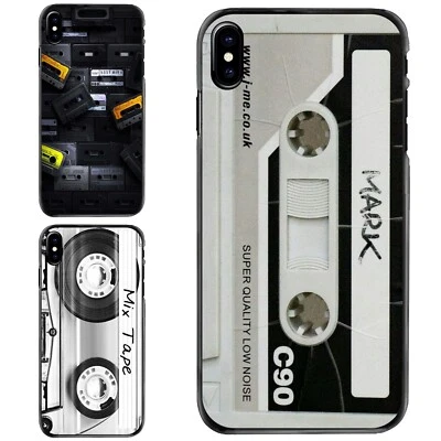 classic mix tape cassette Hard Black Case For iPhone 11 12 13 14 15 Plus - Image 1 of 4