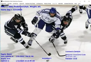 NHL Prediction Computer Software Program - Picture 1 of 8