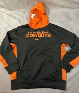 Ok Oklahoma State OSU Cowboys Hoodie Sweatshirt Nike Therma-Fit MEDIUM - Picture 1 of 8