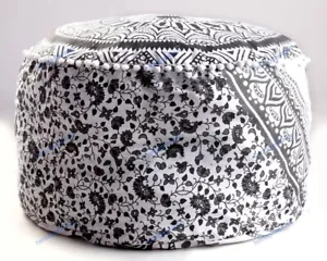 Neu Mandala Hocker Bezug Jeden Raum Ottomane Fußhocker Dekorativ Boho Sitzsack - Bild 1 von 6