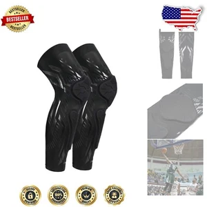 Impact-Resistant Knee Pad & Shin Guard for Basketball, Volleyball & More - Large - Picture 1 of 6