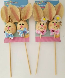 Coloridas selecciones de conejito de Pascua de arpillera 12” manualidades de Pascua, E15, seleccionar tipo - Imagen 1 de 4