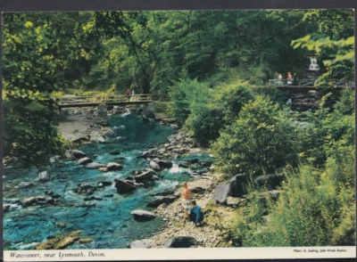 Devon Postcard - Watersmeet, Near Lynmouth    T900 - Image 1 of 2
