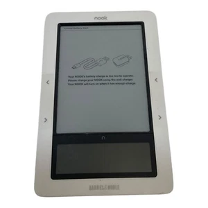 🐞 Barnes & Noble Nook 1st Edition - White/Gray - Looks good (Needs new battery) - Picture 1 of 4