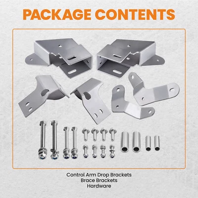 Kit de suporte drop de realocação de braços de controle dianteiro para Jeep XJ Cherokee 1984-2001 - Imagem 1 de 4