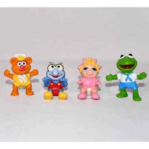 Lot 4 Vintage 1986 Muppet Babies Kermit The Frog /Gonzo, Fozzie Bear, Miss Piggy - Picture 1 of 6