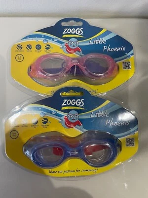 Zoggs Little Phoenix Age 2-6 Years Childrens Swimming Goggles Anti Fog Adjust - Image 1 of 4