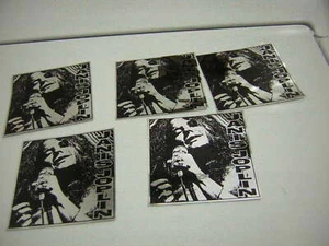 JANIS JOPLIN STICKER LOT OF  5  MYLAR VINTAGE 1980'S  - Picture 1 of 2