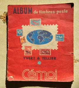 BRIEFMARKENALBUM " YVERT TELLIER " bearbeitet für Schokolade " CEMI " - Bild 1 von 6