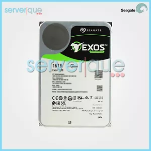 Seagate ST16000NM000J Exos X18 16TB 6Gbps 7.2K 256MB SATA 3.5" Internal HDD - Picture 1 of 3