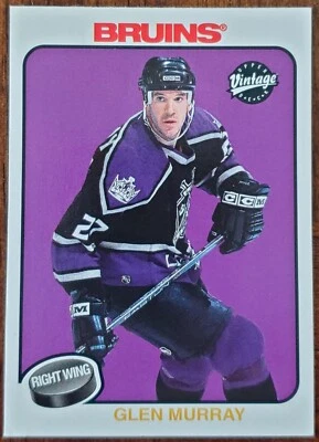 2001-02 UPPER DECK VINTAGE GLEN MURRAY BOSTON BRUINS CARD #117 NM/MT - Image 1 of 2
