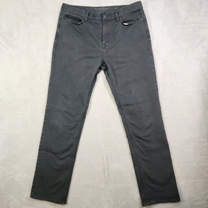 Banana Republic Jeans Mens 36x34 Gray Traveler Slim Stretch Dark Wash Denim - Picture 1 of 15