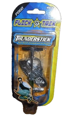 😎 De colección Difícil de Encontrar Verde Flick Trix Thunderstick Pogo Stick Tech Deck Spin Master 🩼 Foto 1 de 4
