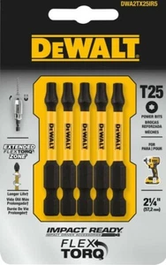 DeWalt Impact Ready Torx T25 in. S X 2 in. L Screwdriver Bit 5 pc DWA2TX25IR5 - Picture 1 of 1