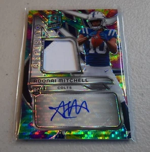 Adonai Mitchell 2024 Panini Spectra NFL RC/75 RPA AUTO Rookie RC - Imagen 1 de 2