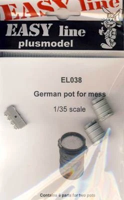 PLUS MODEL PlusModel German pot for mess Mülleimer Tonne für Abfall - 1:35 Modell-Bausatz