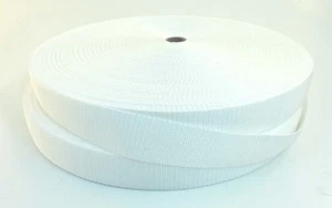 1.5" WHITE polypropylene PP webbing 100 yards strapping - Picture 1 of 1