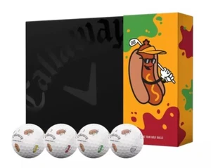 Callaway Hot Dog Limited Edition Golf Balls 4 Balls - Picture 1 of 9