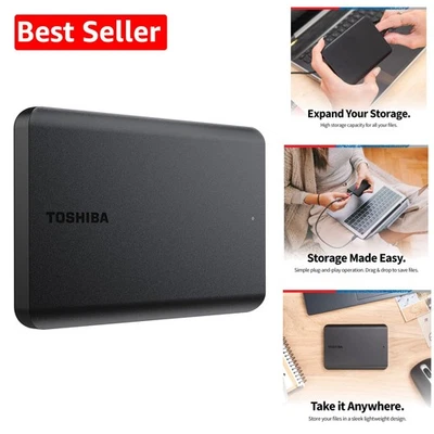 Canvio Basics 2TB External Hard Drive - Plug & Play Convenience & Performance - Image 1 of 4