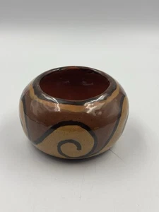 Costa Rica Style Terracotta Pot Native South American Pottery Signed Sougey - Picture 1 of 6
