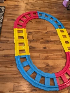 Playskool FAO Schwarz 8 Pc TRACK ONLY Replacement Ride On Train - Picture 1 of 6