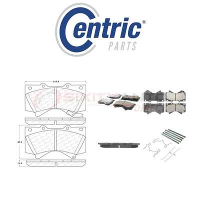 Centric Ceramic Disc Brake Pads w Shims for 2008-2018 Toyota Land Cruiser ge - Image 1 of 4
