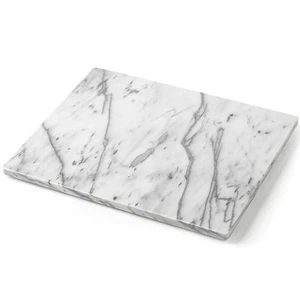 Fox Run Marble Pastry Rolling Pin Board Smooth with Rounded Edges 20" x 16" Grey - Picture 1 of 4