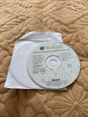 Xbox 360 Wireless N Networking Adapter Install Installer Microsoft - Disc only - Image 1 of 3
