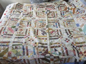 Handmade Home Made Quilt Double Bed Size Hand Embroidered - Picture 1 of 4