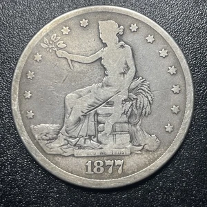 1877 S Trade Dollar, Tough Type Coin, Free shipping - Picture 1 of 2