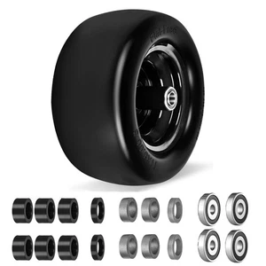 11x6.00-5 Flat Free Tire, No-Flat Solid Smooth Lawn Mower Tires With 3/4" or ... - Picture 1 of 6
