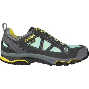 Asolo Gore-Tex GTX Megaton GV Waterproof Leather Hiking Shoes Gray Yellow 8 - Picture 1 of 7