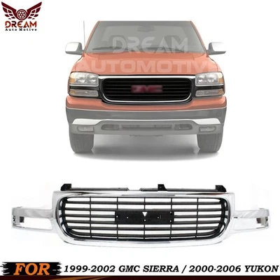 NEW Grille For 1999-2002 GMC Sierra 2000-2006 GMC Yukon - Image 1 of 4