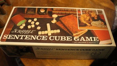 Scrabble Sentence Cube Game 1971 - Image 1 of 2