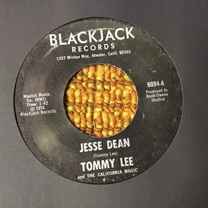 45 RPM Tommy Lee BLACKJACK 6064 Jesse Dean ROCKABILLY M- - Picture 1 of 2
