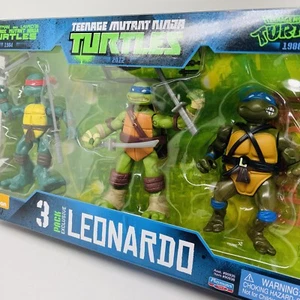 Teenage Mutant Ninja Turtles LEONARDO EVOLUTION 3 Pack EXCLUSIVE 1984 1988 2012 - Picture 1 of 15