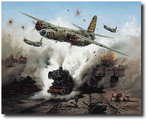 Marauder Strike von Heinz Krebs B-26 signiert von Pilot Robert D. Sullivan - Bild 1 von 1