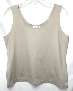 Chicos Women's Tank Top Size 2 Beige B4*O - Picture 1 of 3
