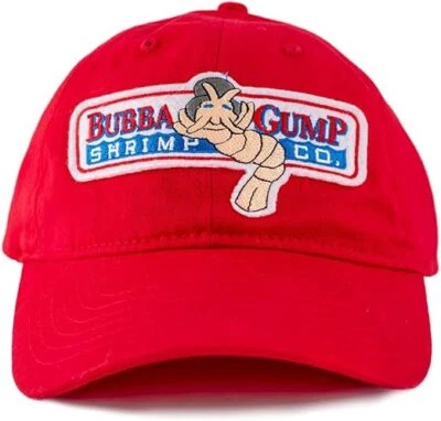 Bubba Gump Shrimp Red Hat Cap - Official Forrest Gump Merchandise & Cosplay - Image 1 of 4