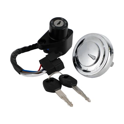 Ignition Barrel, Fuel Cap & Keys For Kawasaki Vulcan 900 Classic Custon LT 06-22 - Image 1 of 4